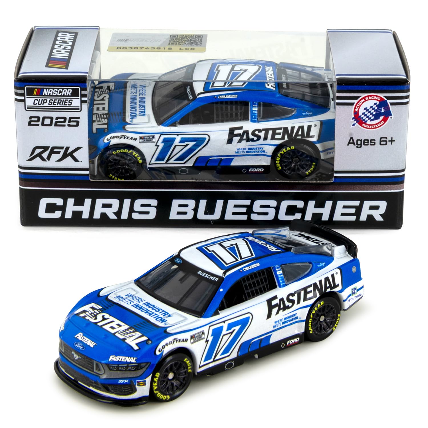 Amazon.com: Chris Buescher 2025 Fastenal 1:64 Nascar Diecast