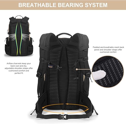 Miniatura 7 de MOUNTAINTOP 30L Hiking Backpack,Men Women Camping Backpack,Lightweight Trekking Travel Backpacks for Climbing Skiing Cycling