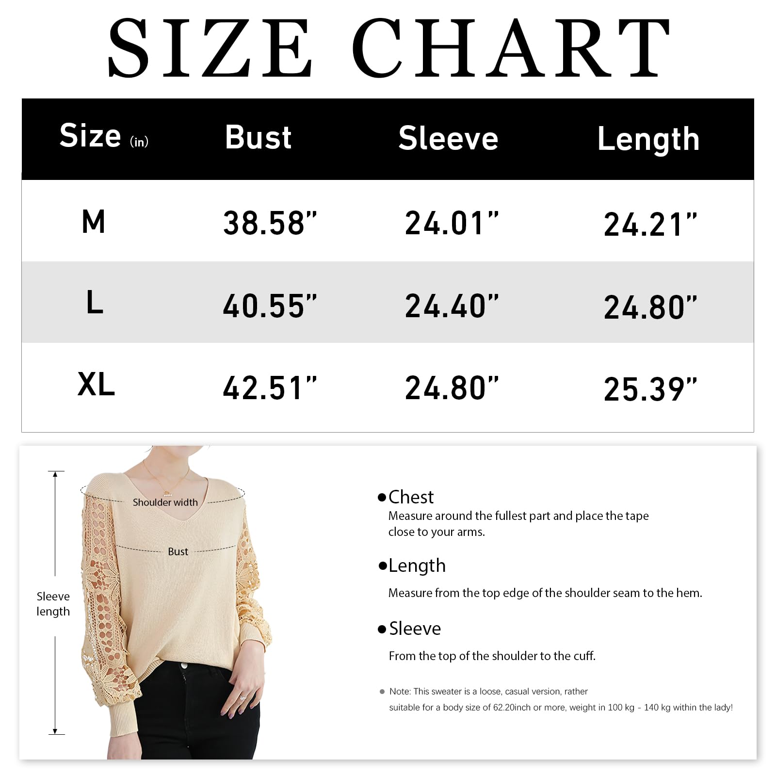 Qin Derdom Maglione in Pizzo da Donna - Elegante Pullover con Scollo a V e Occhielli all'Uncinetto, Manica Lunga, Maglia Leggera Traforata