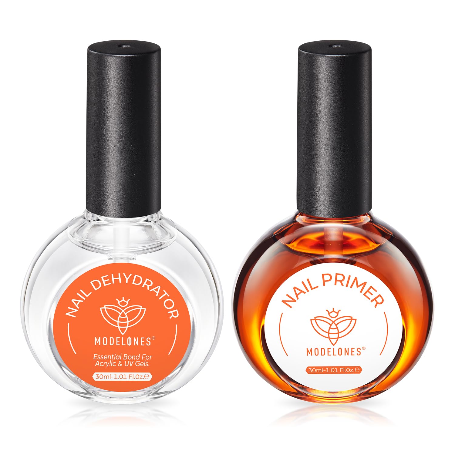 Nail Dehydrator and Primer, 2 Pcs 30 ML Acid Free Natural Nail Prep Dehydrate & Bond Primer Kit, Acrylic Nail Supplies Primer Nail Tech Must Haves Set