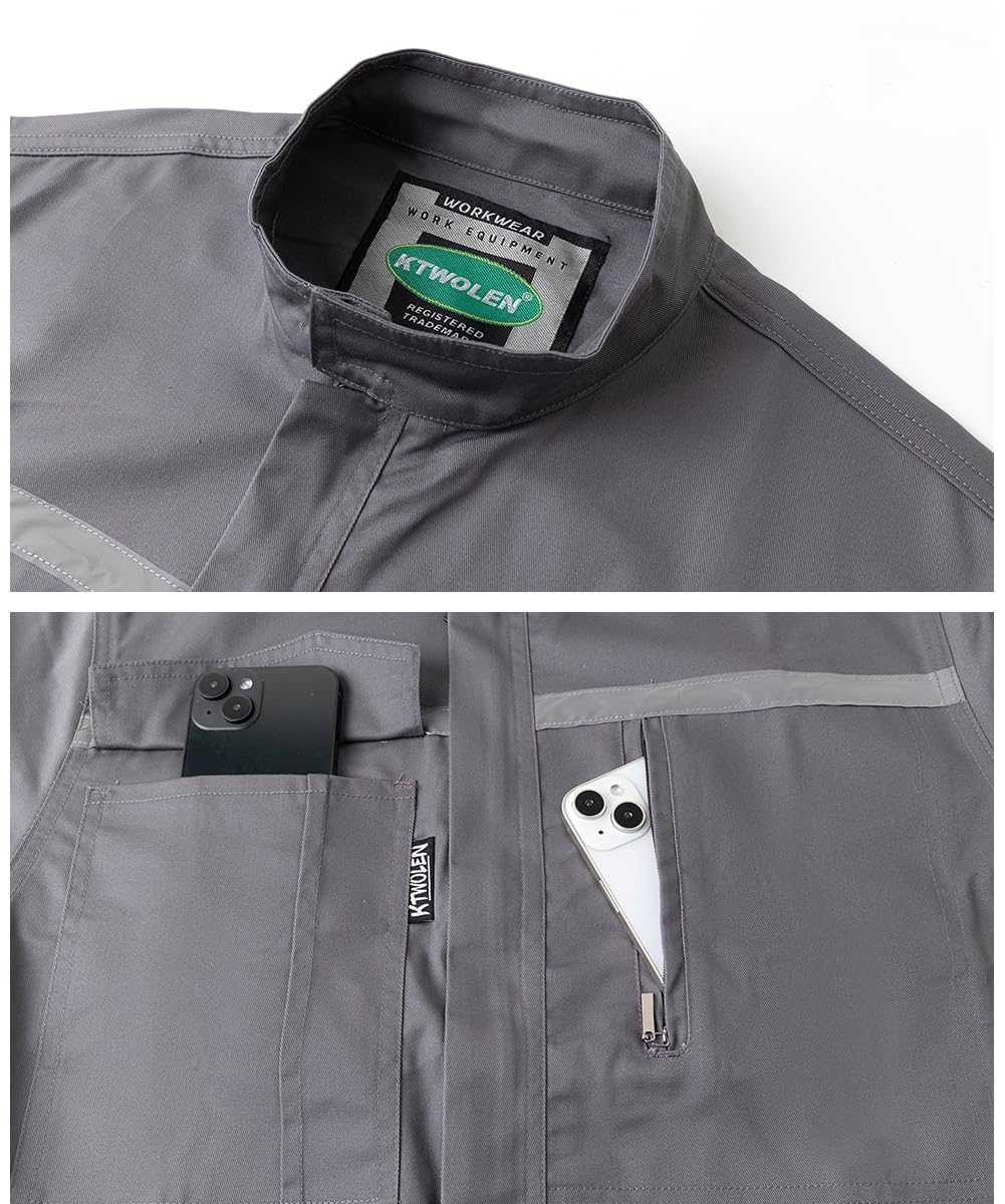 Mono de Trabajo para Hombre Reflectantes Mono de Mecanico Traje de Trabajo Monos Reflectante