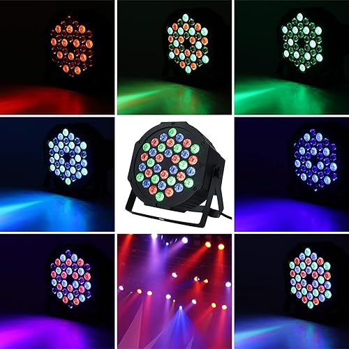 Miniatura 4 de Luces de DJ, paquete de 12 36 luces LED par luces de escenario con control remoto activado por sonido y control DMX, iluminación de escenario para