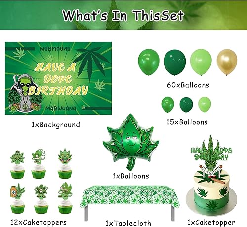 Miniatura 2 de Decoraciones de cumpleaños para adultos, juego de fiesta que incluye mantel, telón de fondo, globos, adornos para tartas