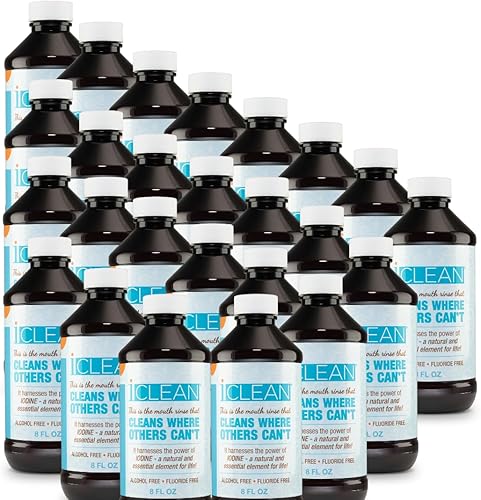 iCLEAN Enjuague bucal - Enjuague bucal sin flúor y alcohol Aprovecha el poder del yodo Enjuague bucal de yodo molecular para un cuidado bucal