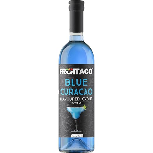 Fruitaco Blue Curacao Syrup Mixer for Mocktails Cocktails Dr