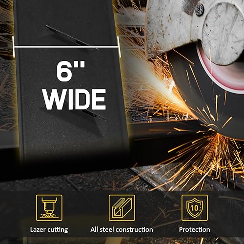 Miniatura 5 de ONINE Estribos negros de 6 pulgadas, ajuste personalizado, para Chevy ColoradoGMC Canyon Crew Cab 2015-2025, barras Nerf texturizadas, resistentes