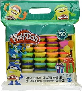Play-Doh Modeling Compound 50- Value Pack Case of Colors, Non-Toxic, Assorted Colors, 1-Ounce Cans