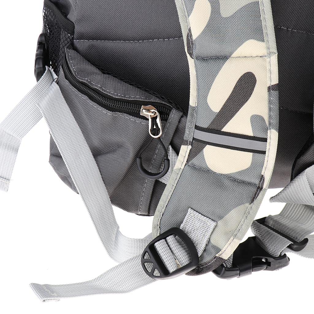 Perfk Bolsa para Patines de Ruedas, Mochila Multibolsillos Camuflaje