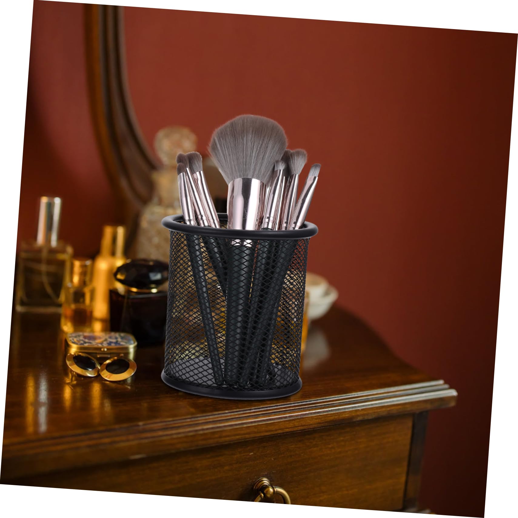 Gadpiparty 4 Ensembles Organisateur De Bureau Pot À Stylo Et Crayon Rangement Polyvalent Pour Fournitures De Bureau Et Pinceaux De Maquillage Pratique Et Élégant 3 Pièces * 4