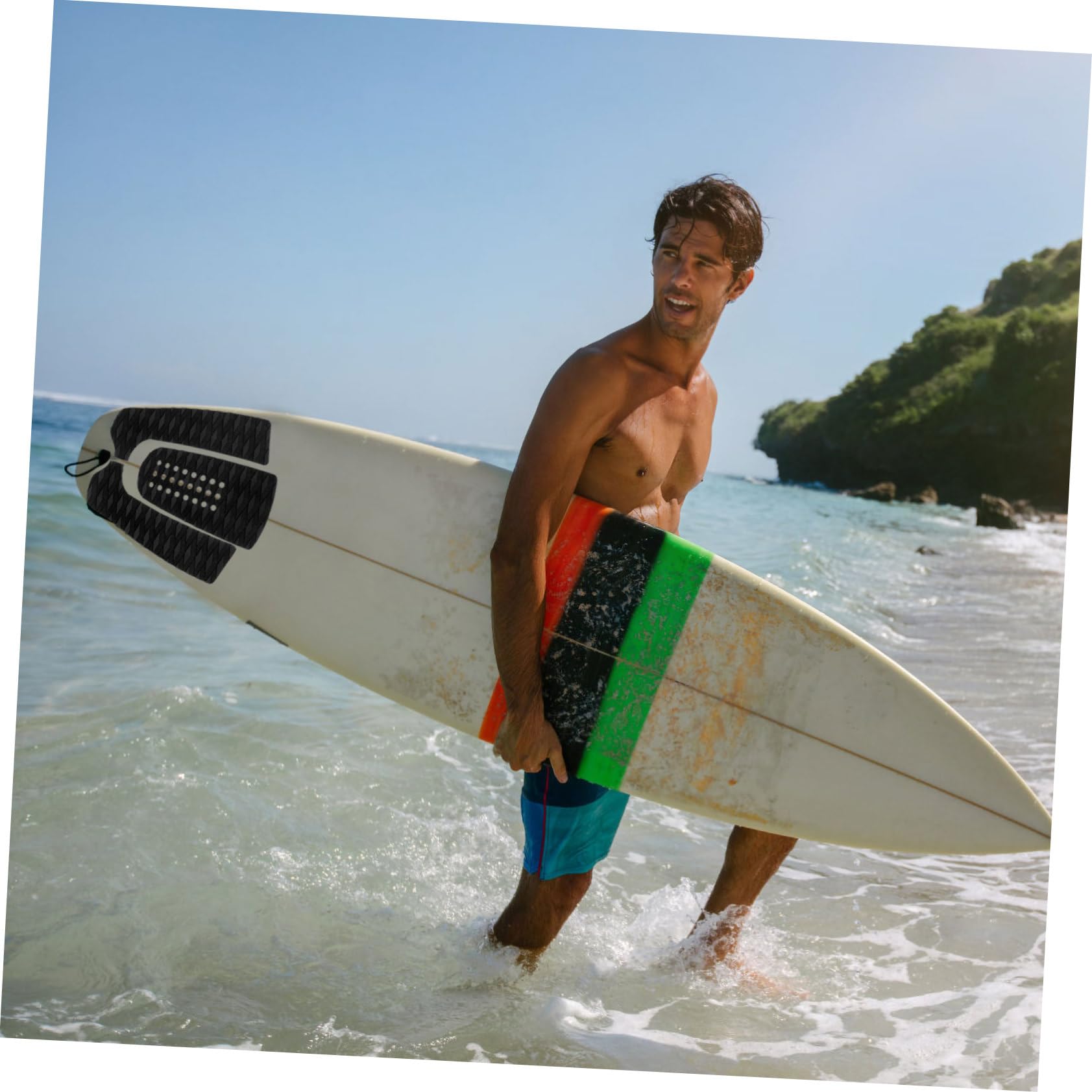 Yardwe 9stücke Surfboard Anti-rutsch-Pads Teilig Selbstklebende Traction Pads Für Optimalen Grip Vielseitig Einsetzbar Für Surfer Und Paddleboard-Fans Für Anfänger Und Profis