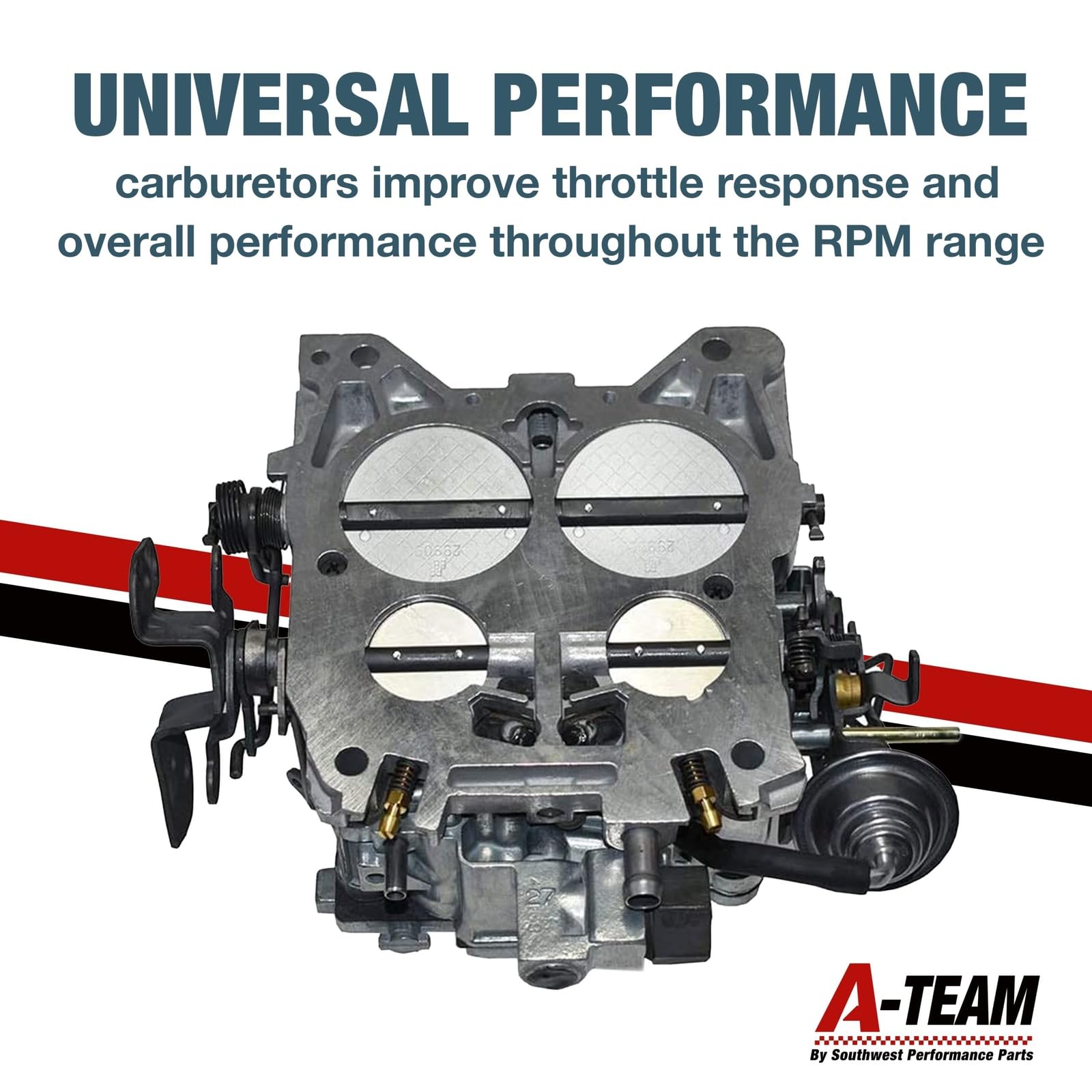 A-Team Performance - Carburateur Rochester Quadrajet 1901 750 CFM 4MV - Compatible avec GM Chevrolet Chevrolet 1966-1973