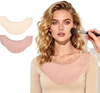 2PCS Reusable Makeup Collar Protector,Makeup Assistance Tools,Make Up Hood Protects Hair and Getting Dressed,Keep Outfits Clean