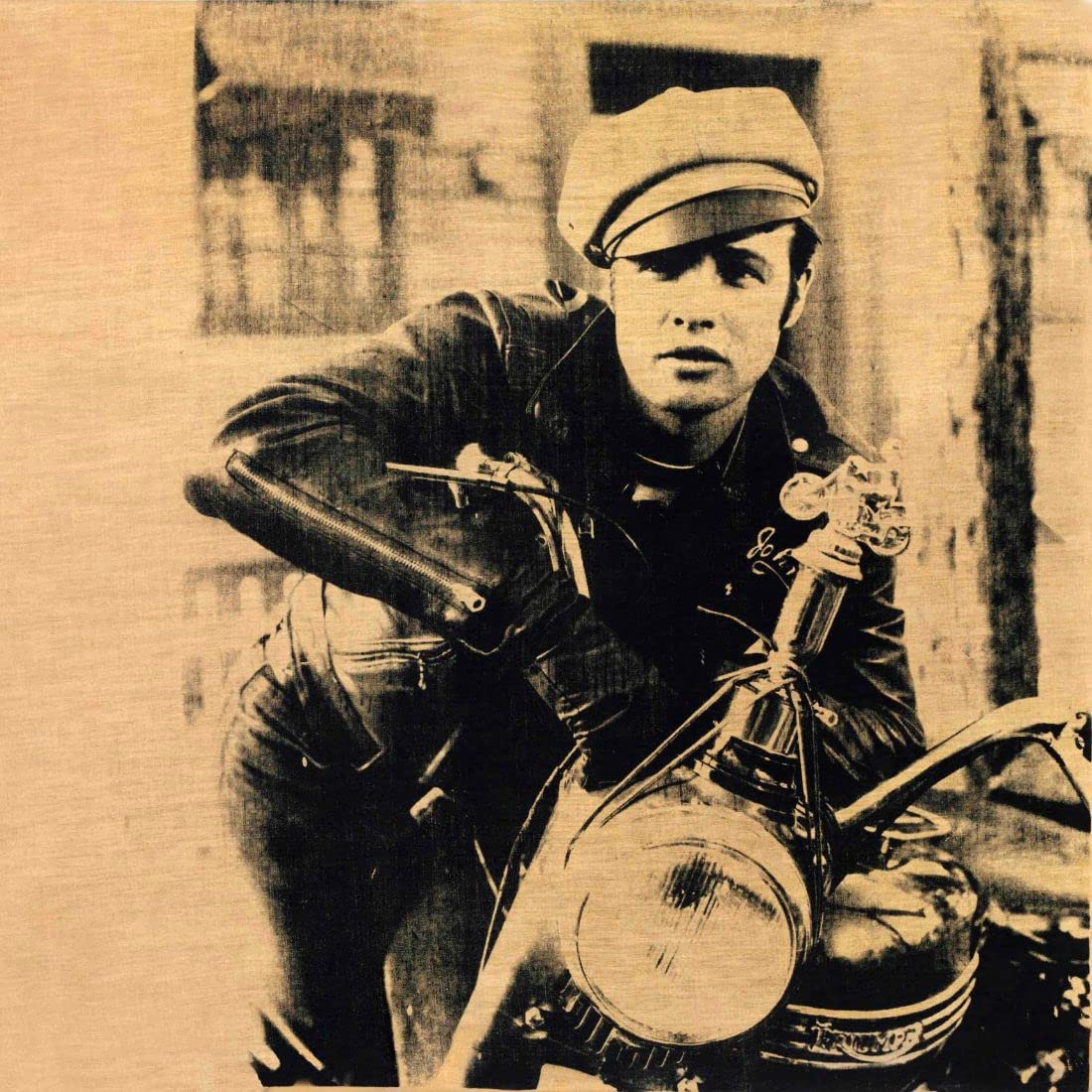 Tallenge - Marlon Brando - Andy Warhol - Pop Art Print - Small Poster(Paper,12x12 inches, MultiColour)