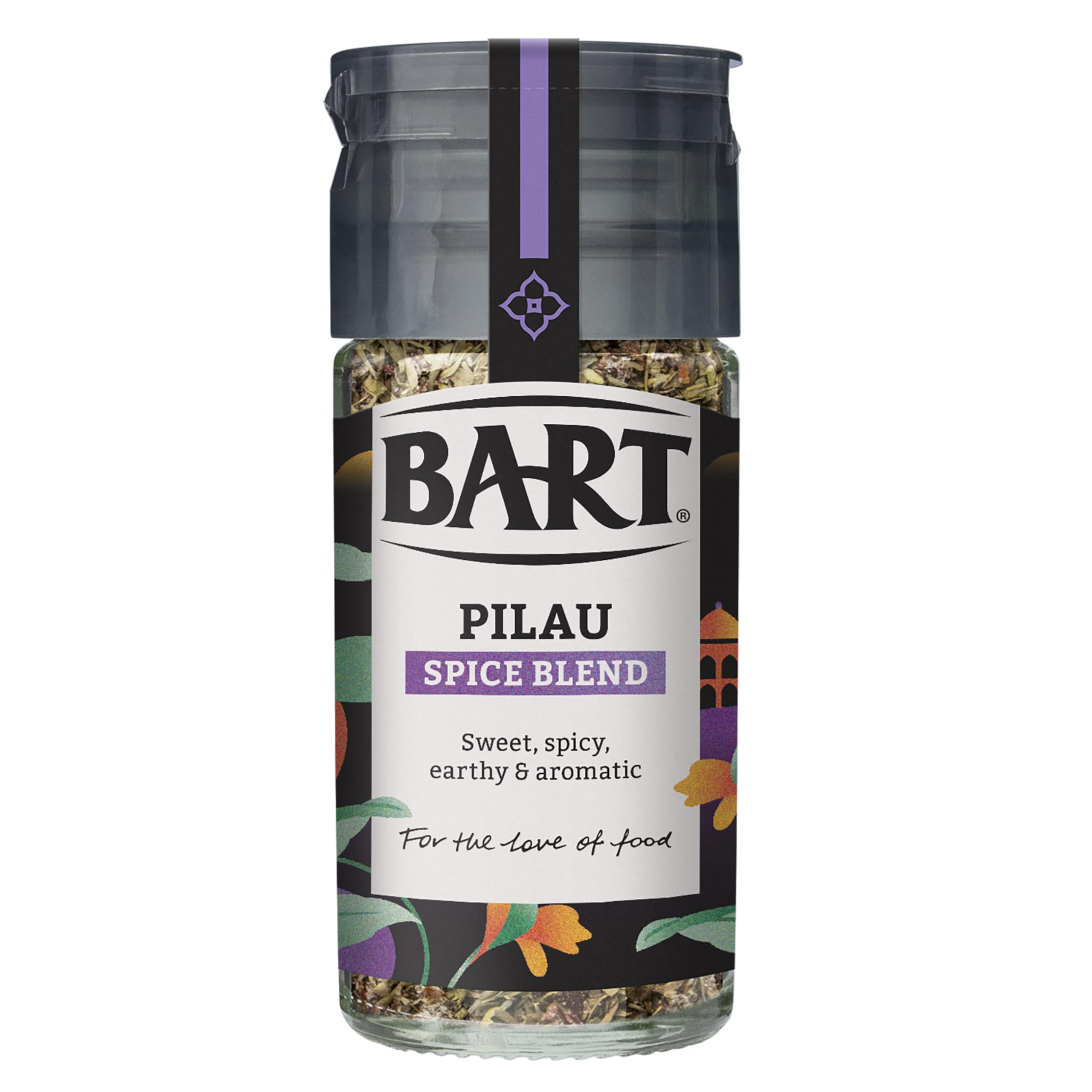 Bart Pilau Spice Blend Glass Jar 35g (Indian Cooking)