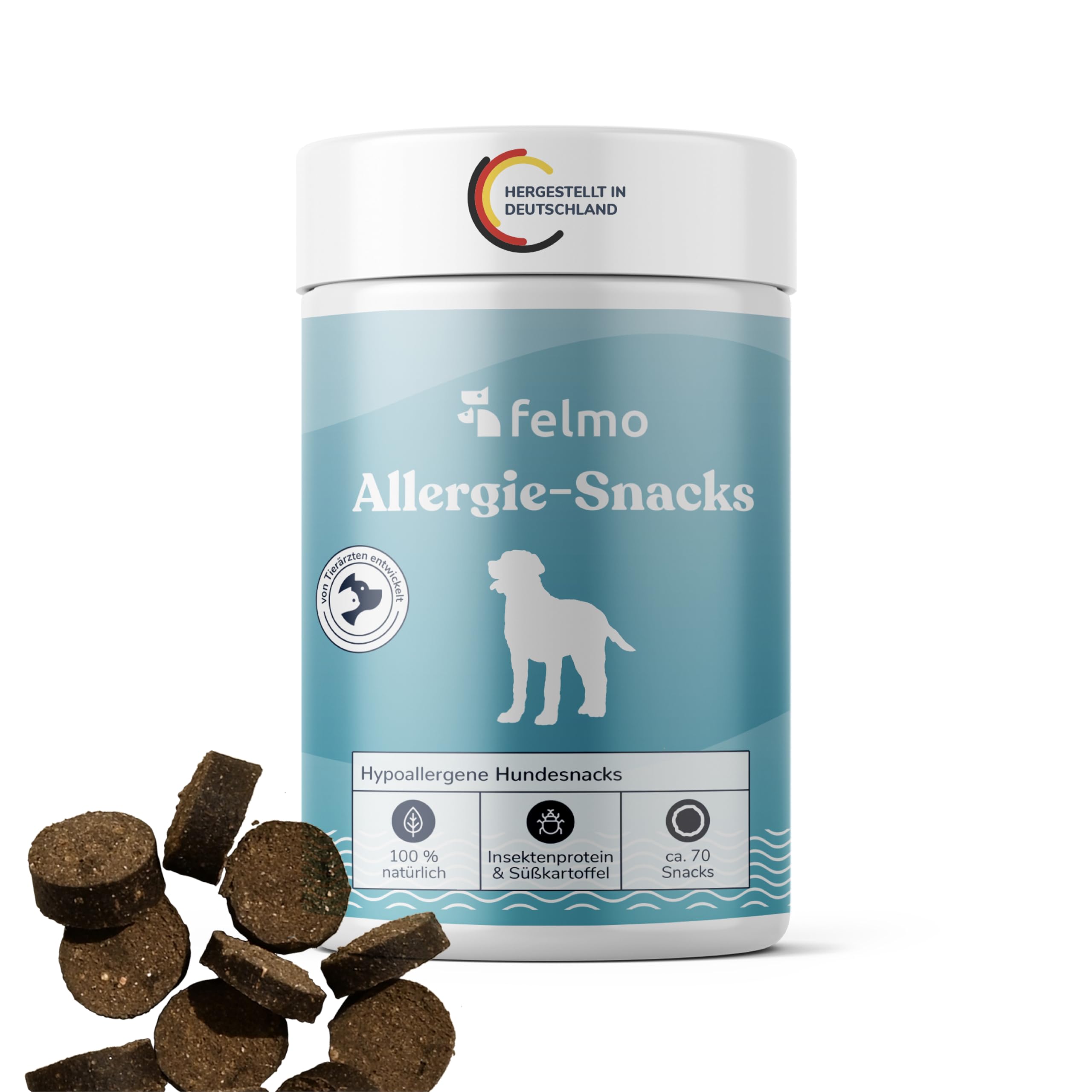 Felmo Allergie-Snacks fr Hunde (180g)  Fr Hunde mit Allergien und  Unvertrglichkeiten  Besonders schmackhaft und gesund Ohne knstliche  Zusatzstoffe und Aromen : Amazon.de: Haustier