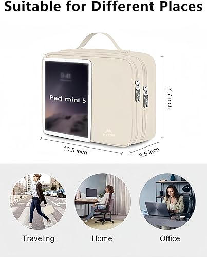 Miniatura 5 de MATEIN Organizador de viaje electrónico, organizador de cables de viaje resistente al agua, estuche de herramientas resistente con asa para hombres