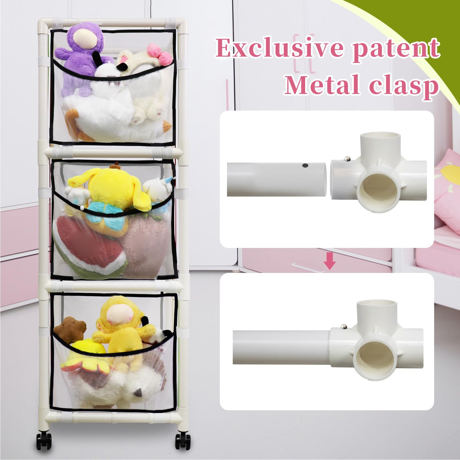 Knuffeldieropslag Kinderkamer Knuffelhouder voor Kinderkamer Speelkamer Slaapkamer Kinderkamer Meubilair Knuffeldieropslag Kinderkamer Knuffelhouder voor Kinderkamer Speelkamer Slaapkamer Kinderkamer Meubilair