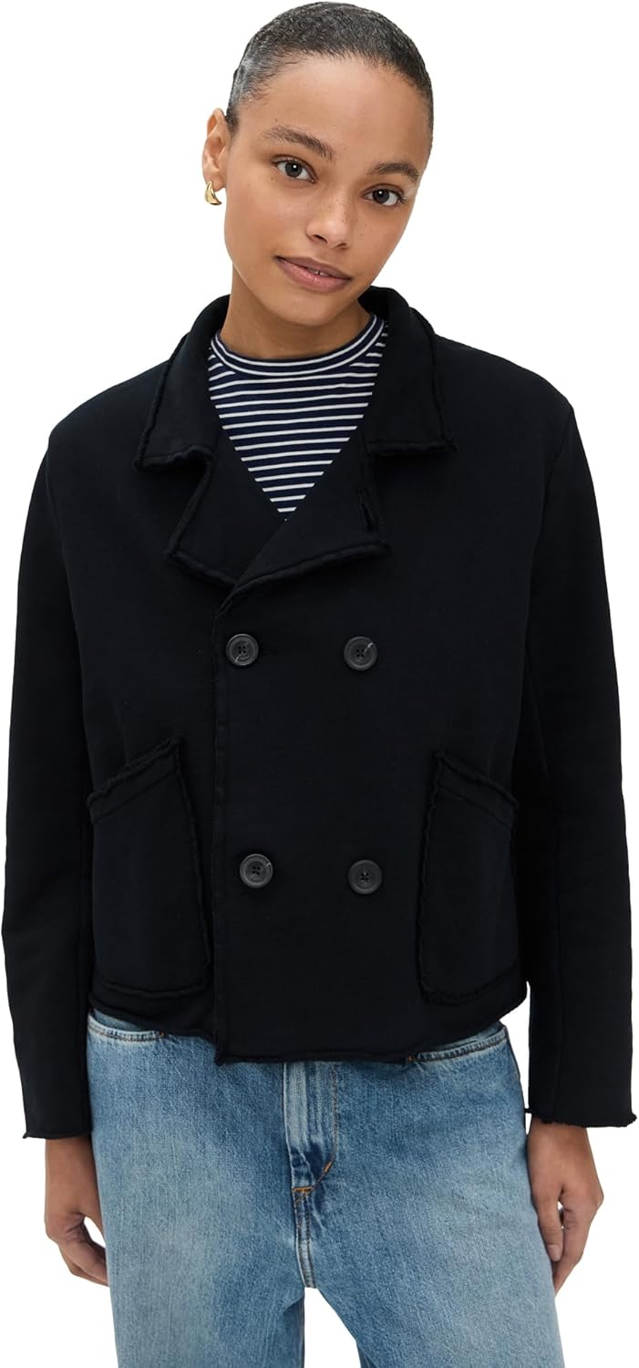 Frank & Eileen Women's Mini Belfast Crop Peacoat