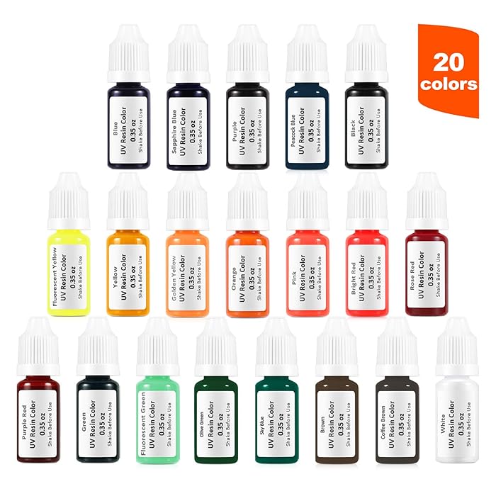 Buy Epoxy Resin Color Pigment 20 Colors All Purpose Applicable Liquid