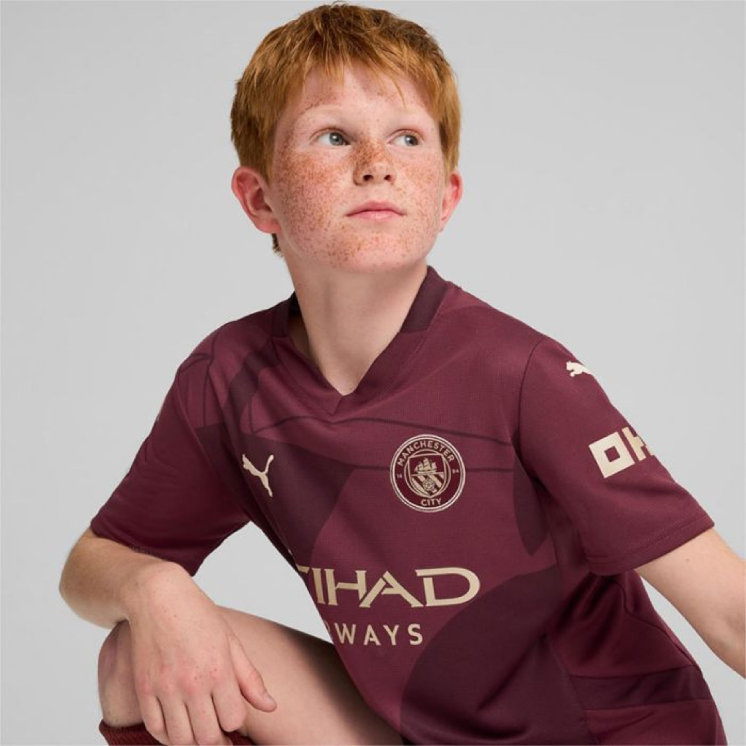 PUMA Original ManCity Trikot Kinder [3rd 24/25] Offizielles Manchester City Trikot [Spieler oder Personalisiert] Sportbekleidung Fussball Geschenke Jungen Mädchen Fußball Fanartikel Kinder