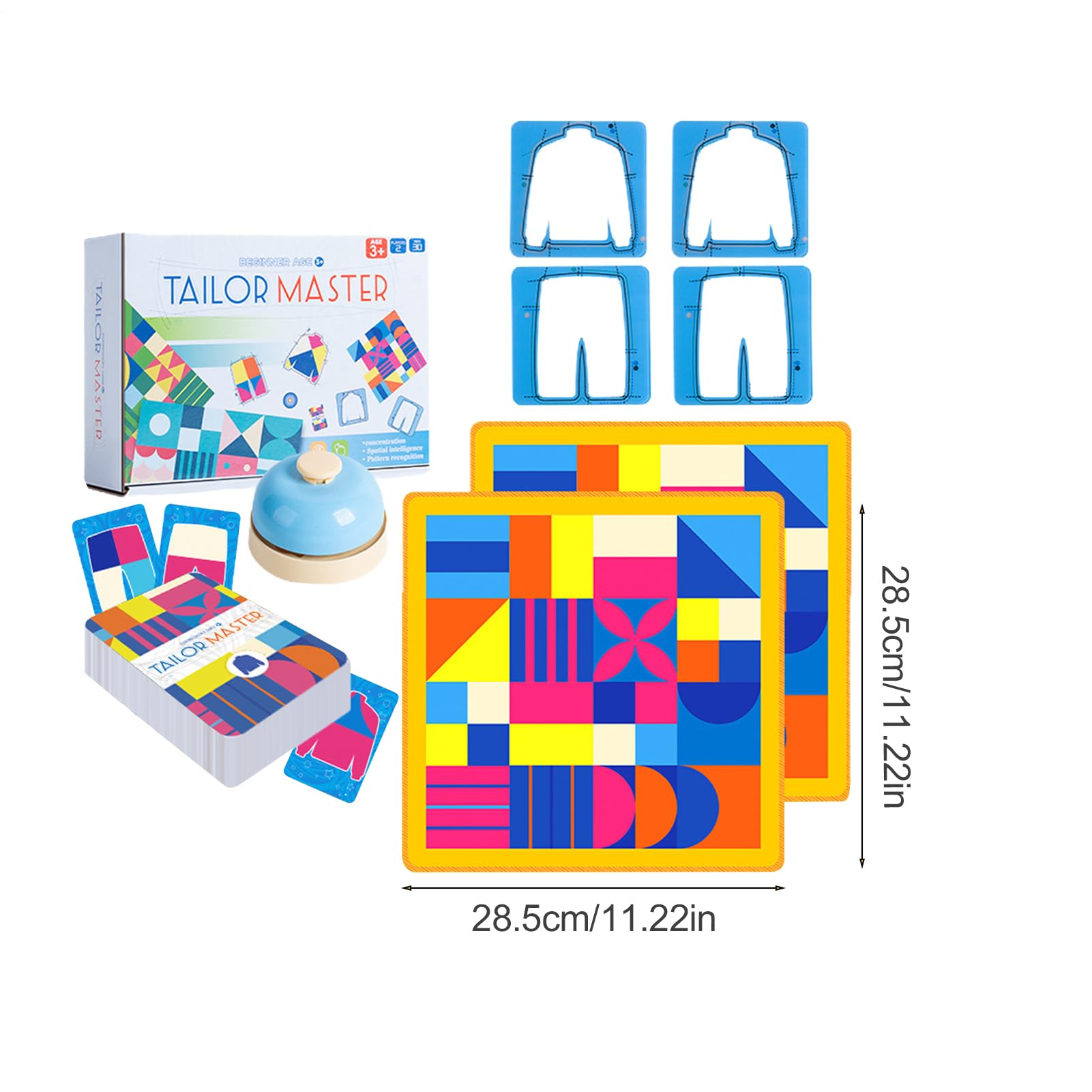 35 X 35 X 0,2 cm Tailor Master Game Passende Kleidung Puzzle-Spiel Farblich Passendes Tischspiel Tailor Master Matching Spiel Zu Kultivieren Denken Reaktion, Doppelbattle-Tischspiel