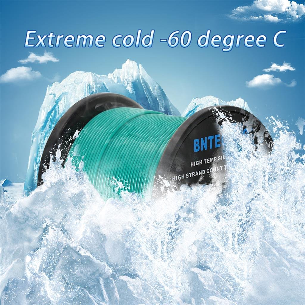 Bntechgo - Carrete de cable flexible calibre 20 AWG (1,8 mm de diámetro), cobre estañado trenzado, bobina de 76 m, verde