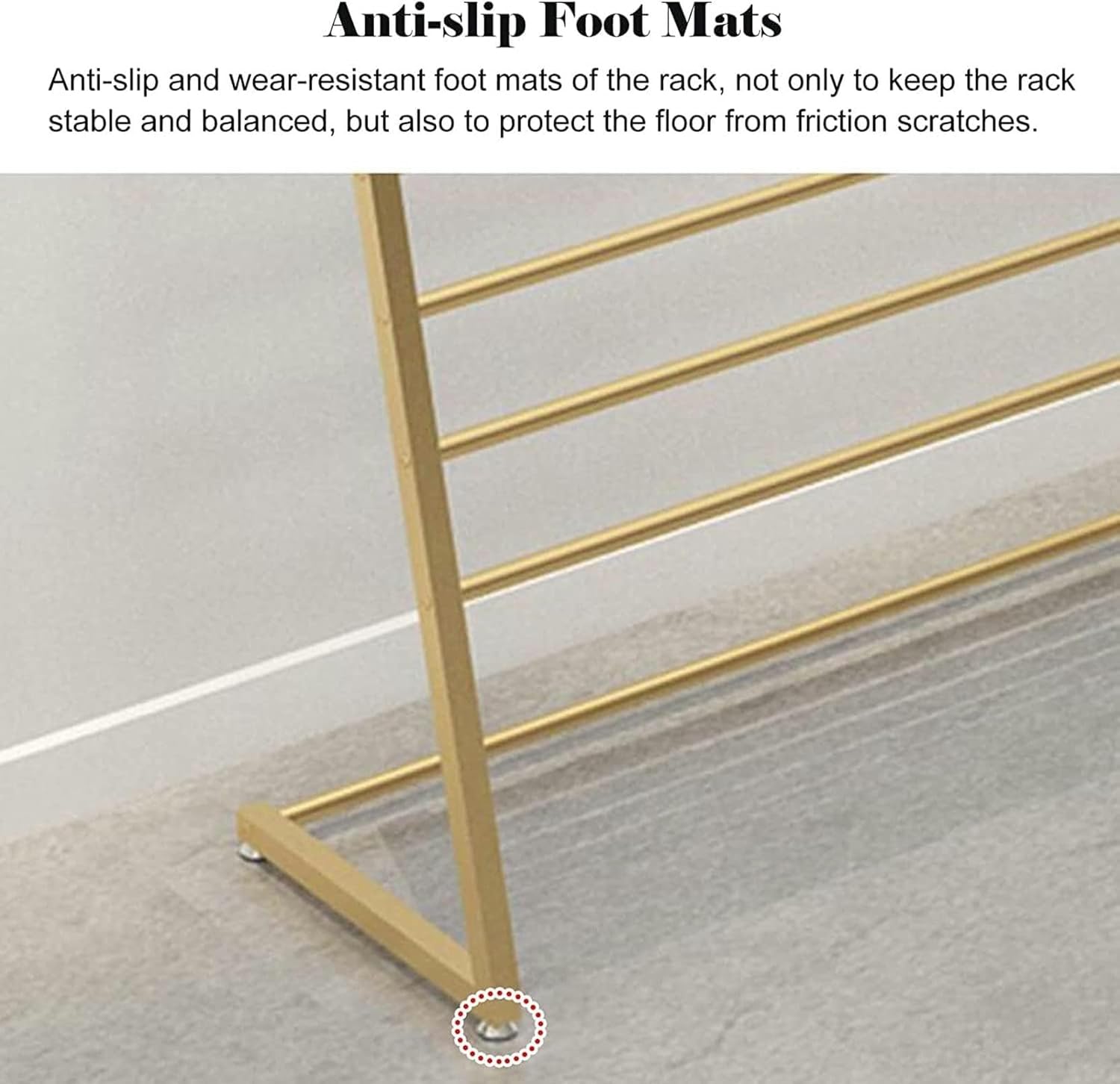 Craft Room Organiser Display Display Stand Vertical Metal Display Rack Organizer, Gold, Large Capacity Ties Storage Holder for Home/Commercial, Scarf/Gift Wrapping Paper/Craft Ribbon