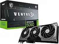 MSI Placa gráfica Gaming RTX 5090 32G Ventus 3X OC (32GB GDDR7, 512-bit, Extreme Clock TBD MHz, DisplayPort x3 2.1a, HDMI 2.1b, NVIDIA Blackwell Architecture)