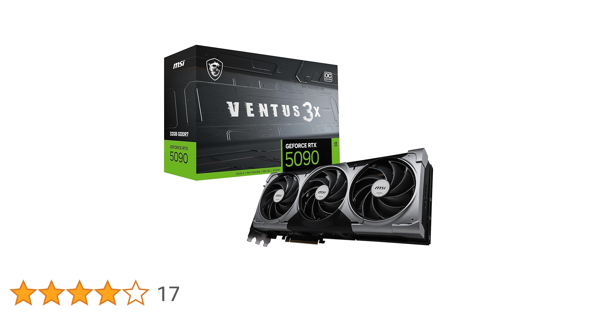 【24時間以内発送】新品 RTX5090 32G MSI GeForce OC GeForce RTX 5090 32G VENTUS 3X OC | MSI グラフィックボード