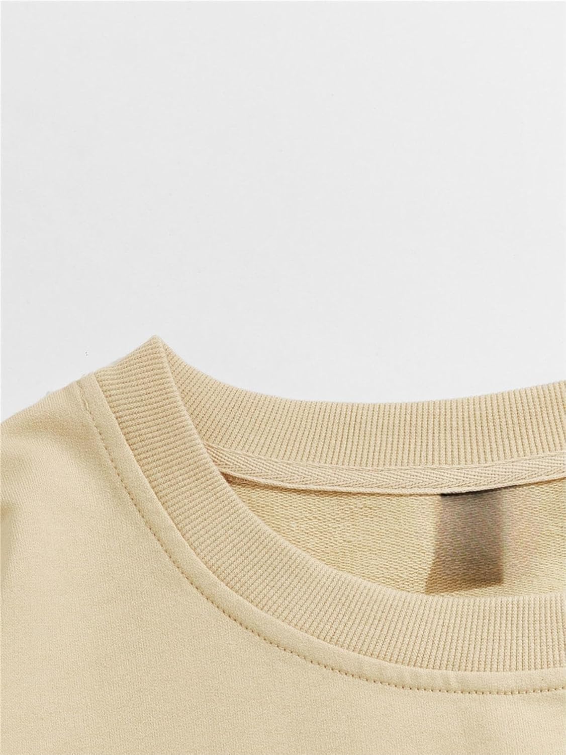 WDIRARA Men's Cartoon Letter Print Round Neck Long Sleeve Sweatshirt Casual Graphic Pullovers - Image 4