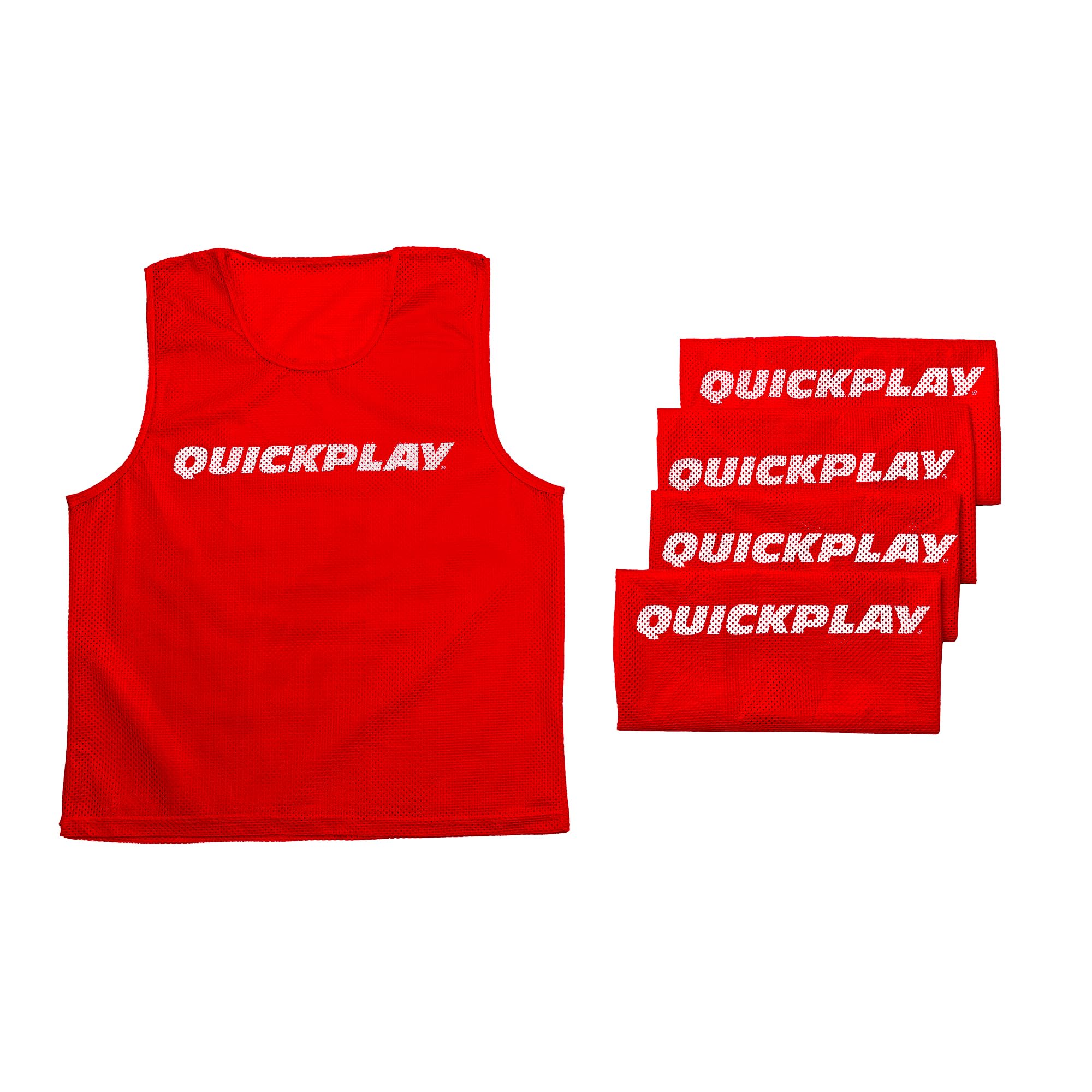 QUICKPLAY Football Training Bibs [5 Pack] | Multi-Sport Vests in 6 Colors & Sizes for Kids & Adults