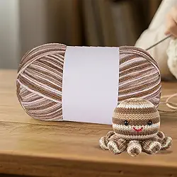 Fios de crochê para meias de tricô, chapéus, cachecóis, novelos de 3 camadas para viagens e casa