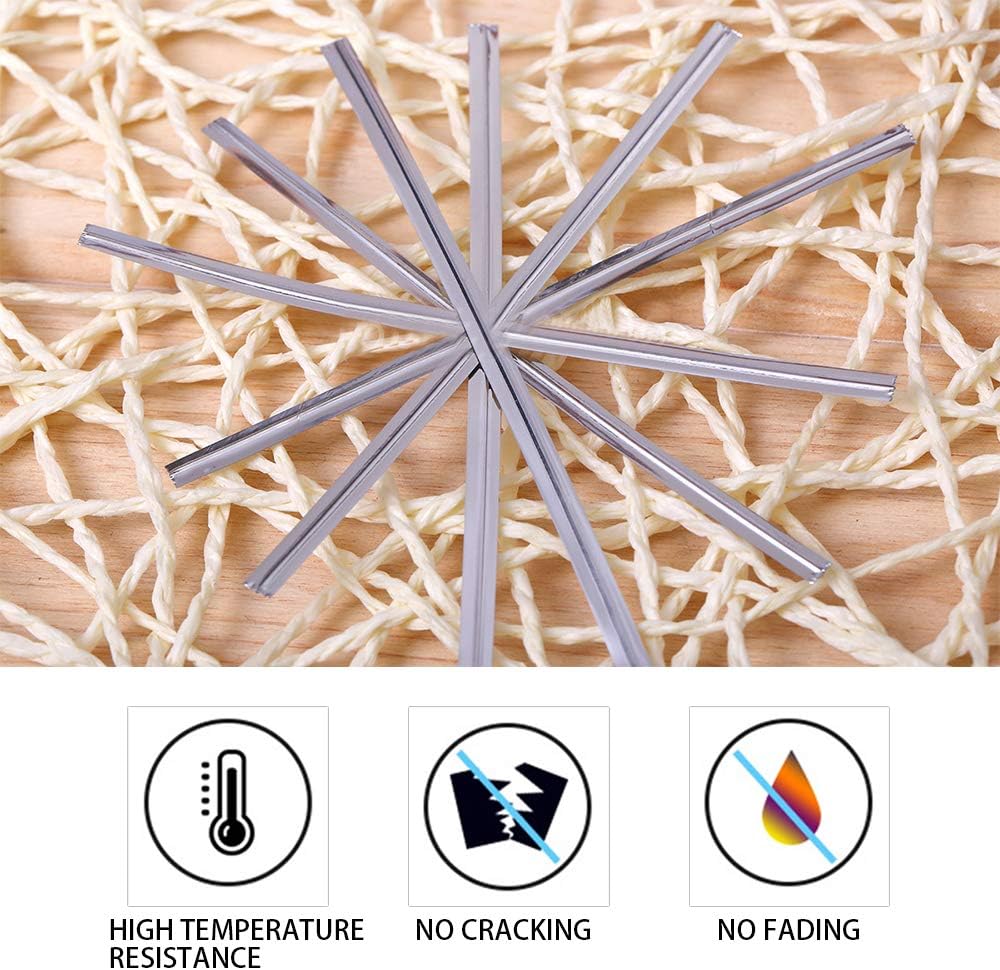 YOFASEN Silver Twist Ties - 800PCS Metallic Bread Candy Cookie Gift Bag Sealing Ties Packaging Ligation Dessert Floral Wire, 8cmx4mm - Image 4
