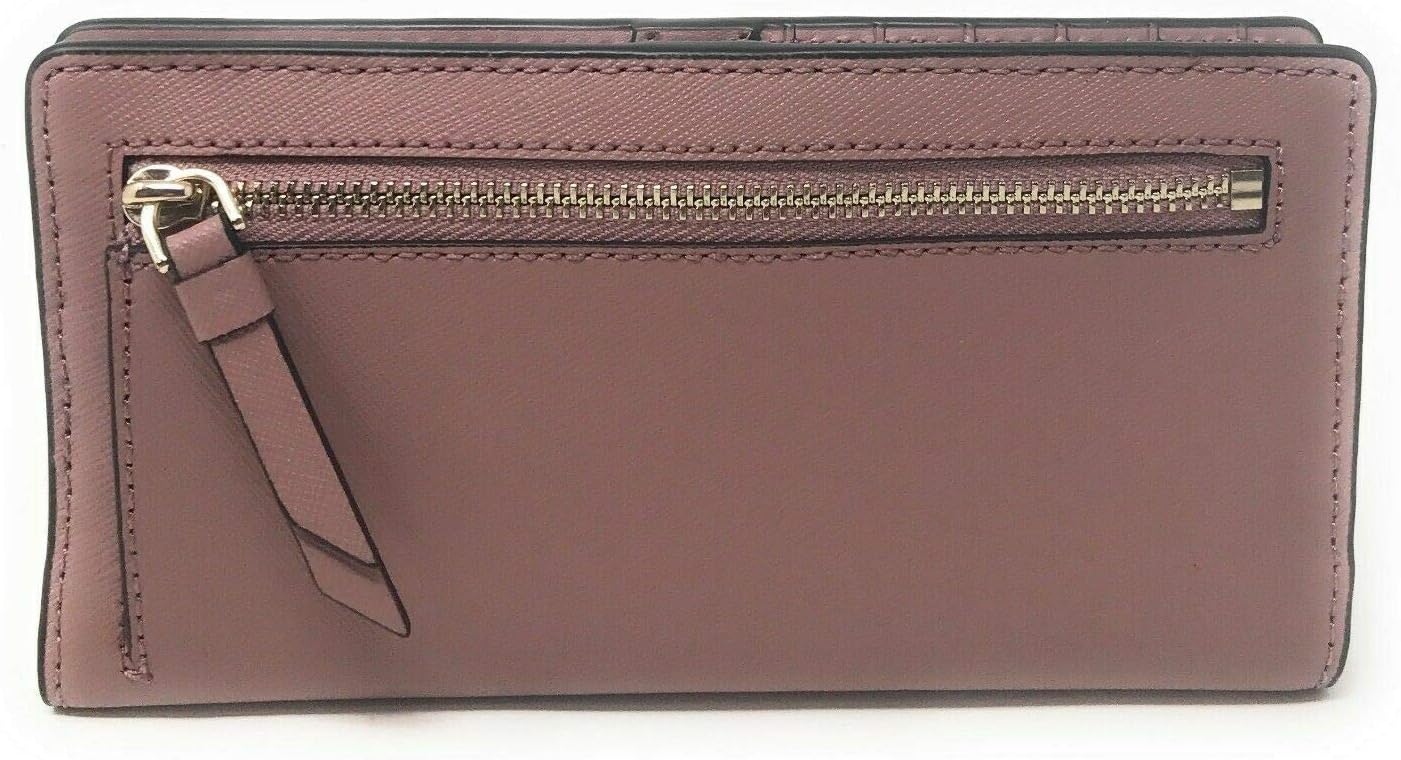 Kate Spade New York Cameron Large Slim Bifold Wallet (Dusty Peony)