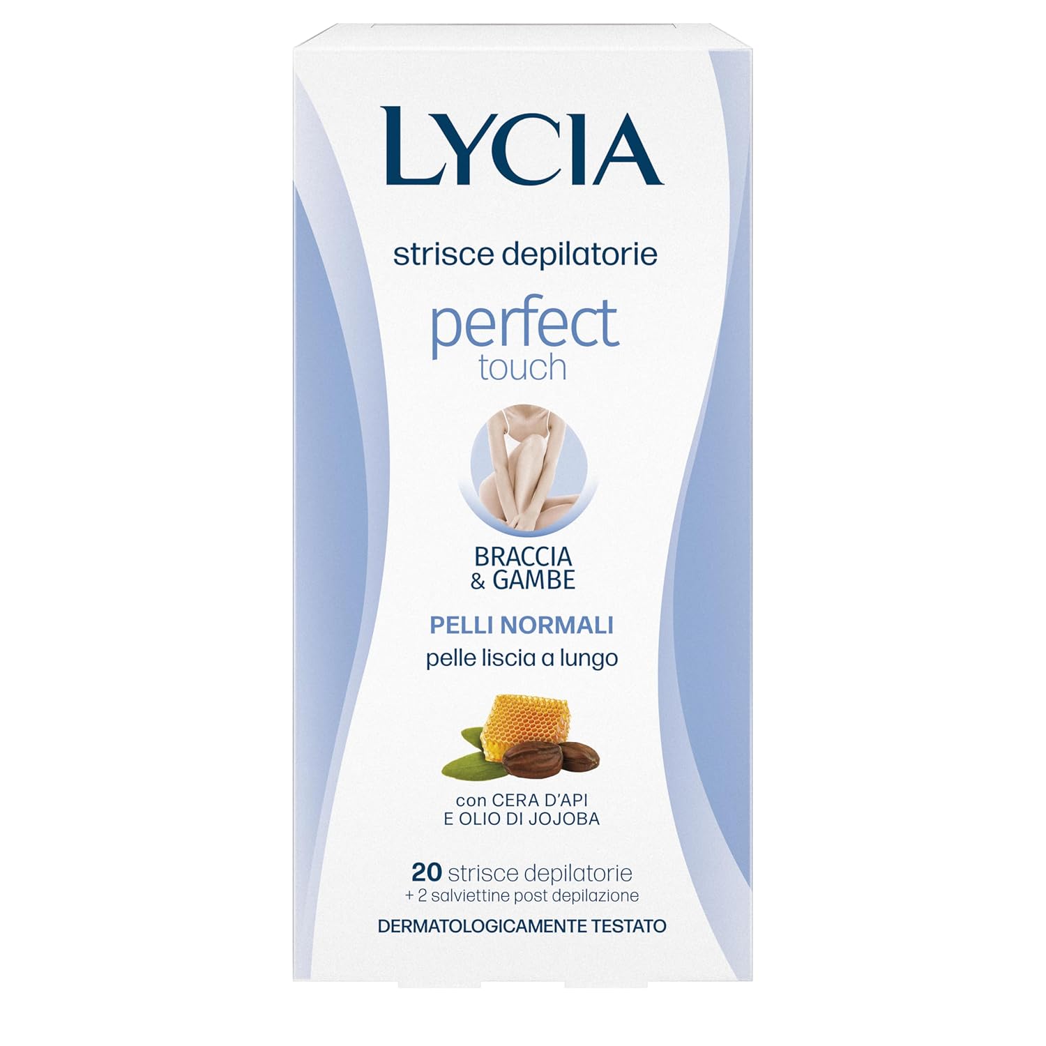 Lycia Hair Removal Strips Arms and Legs, 20 Pieces - 105 ml