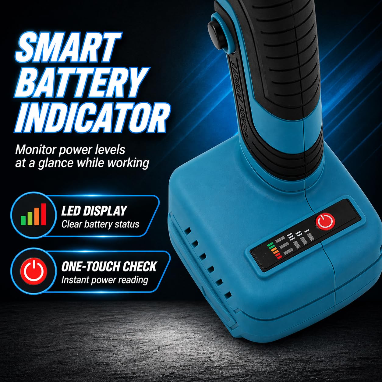 Amoladora Angular Inalámbrica Brushless 21V KATSU FIT-BAT, 115mm con Motor sin Escobillas para Cortar Pulir, 3 Velocidades, Baterías no Incluidas (Solo Máquina) 102606