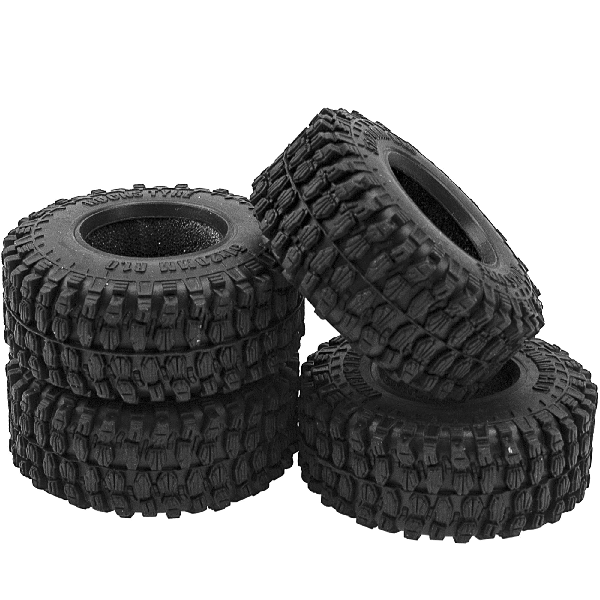 Amazon | ShareGoo 1インチ RCクローラータイヤ 4個 幅20mm Axial 1/24