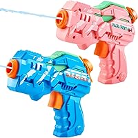 Kinayue 2 Pack Water Guns for Kids 3-8 - Cool Squirt Guns with 100CC Capacity, 20ft Range for Pool Beach Summer Fun, Gifts for Boys Girls
