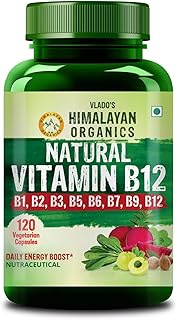 Vlado's Himalayan Organics Plant Based Vitamin B12 Supplement | B1,B2,B3,B5,B6,B7,B9,Moringa| Boost Energy Level | For Mem Price In India