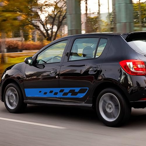 Miniatura 3 de Adhesivos para falda lateral de coche, para Renault Dacia Sandero 2 Stepway RS Accesorios Puerta Lateral Rayas Pegatina de Carreras Deporte Cuerpo