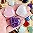 QINJIEJIE 1.2 Large Heart Crystals Rose Quartz Amethyst Healing Clear Crystal Heart Shape Love Stones Gemstones Stone Polished Thumb Gemstones Therapy Reiki Energy Balancing Gifts 3 Pcs