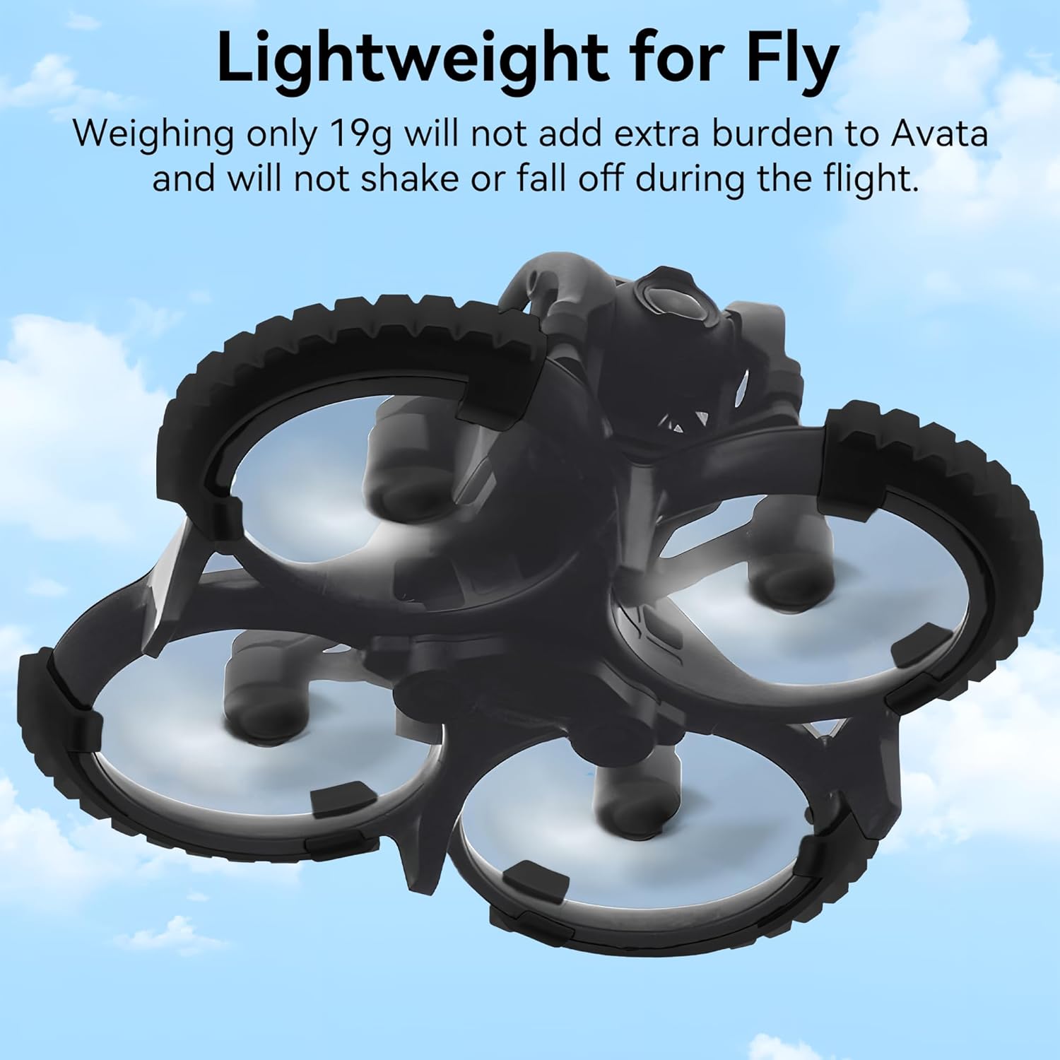 Avata Propeller Guard Bumper: Protective Bumper Ring Anti-Collision Impact Protectors for DJI Avata Accessories Black