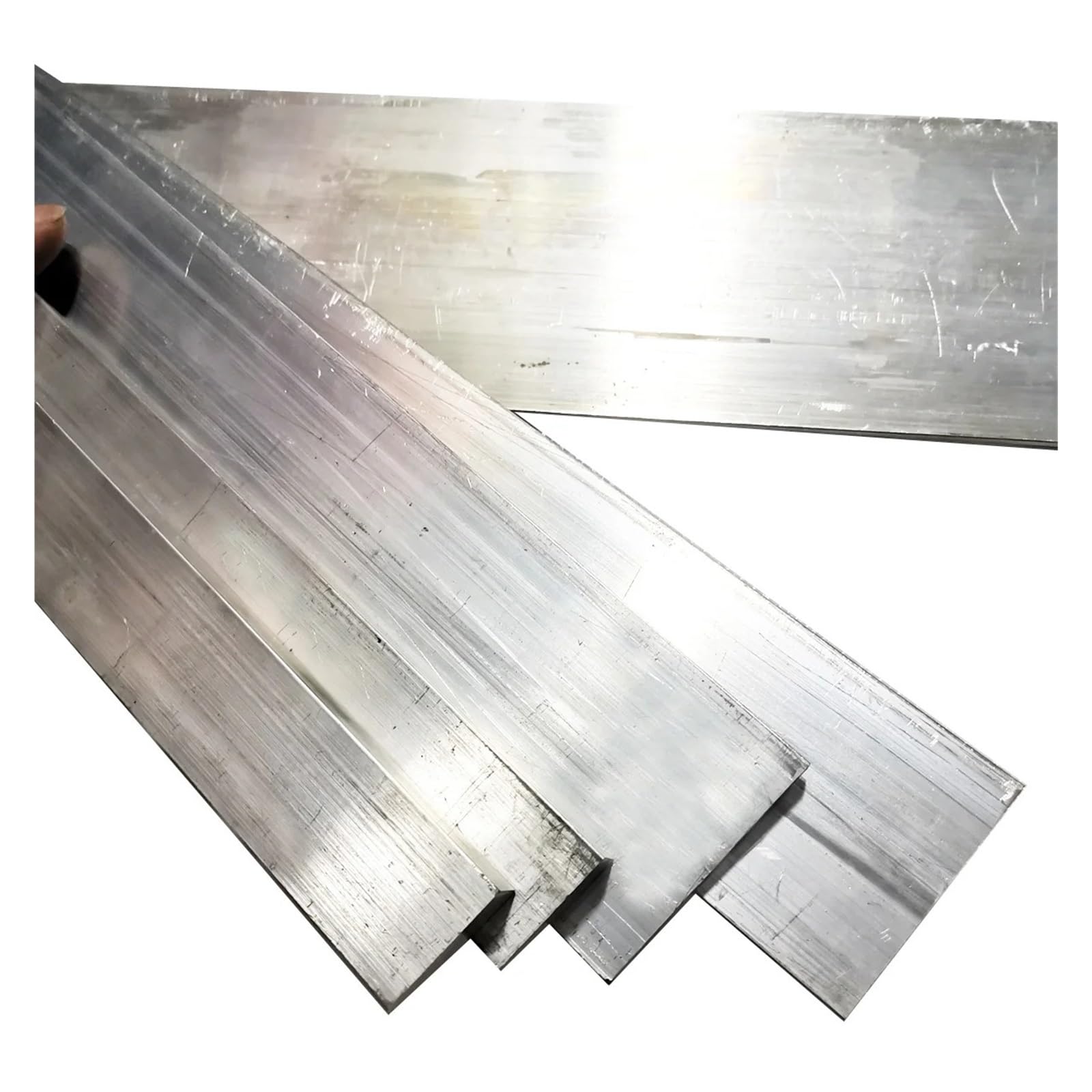 Drążek aluminiowy 6061 aluminiowa blacha aluminiowa Home "zrób to sam", szerokość 10-100 mm, metalowa płyta CNC (10 x 50 x 500 mm, 1 szt.)