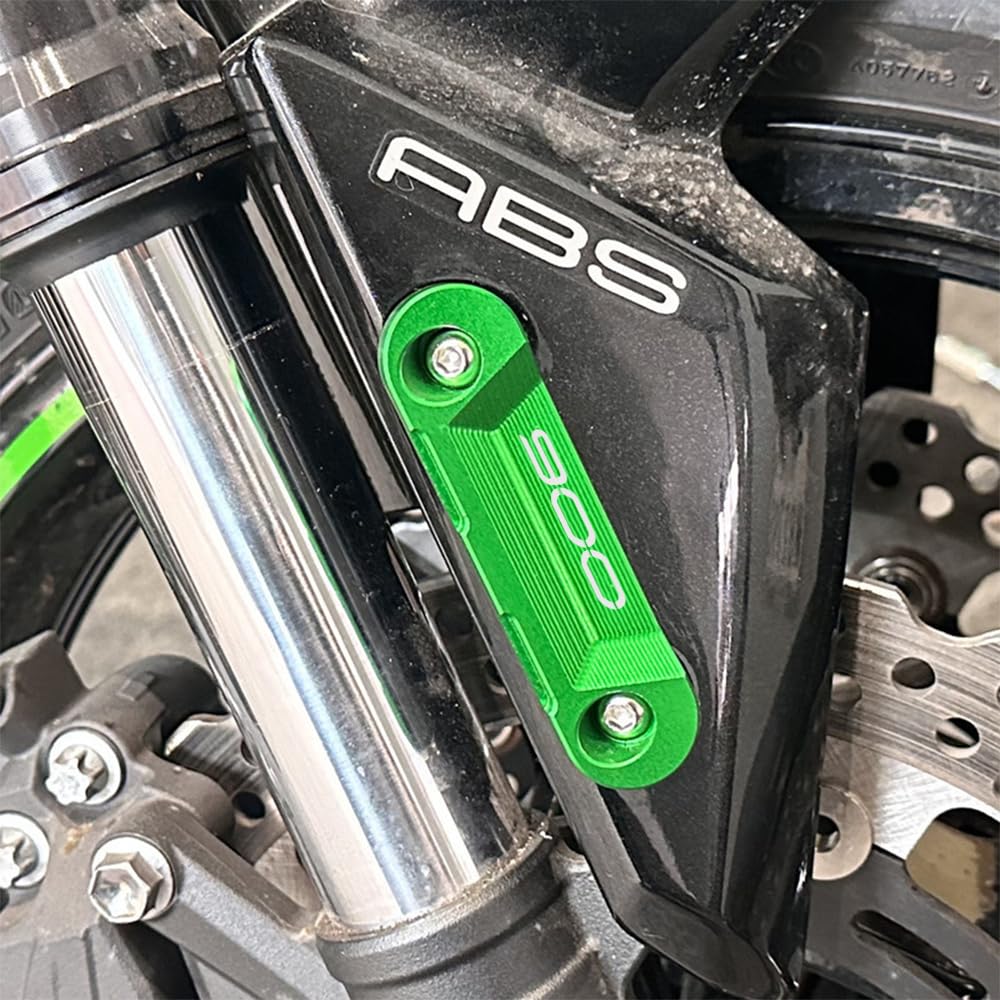 MOWOK Assale Anteriore Piastra Coper ABS Copertura Decorativa per kawasaki Z900 2025 Z 900 2017-2023 2024 Z900RS Z900 RS SE Moto Accessori in CNC Alluminio (Verde)
