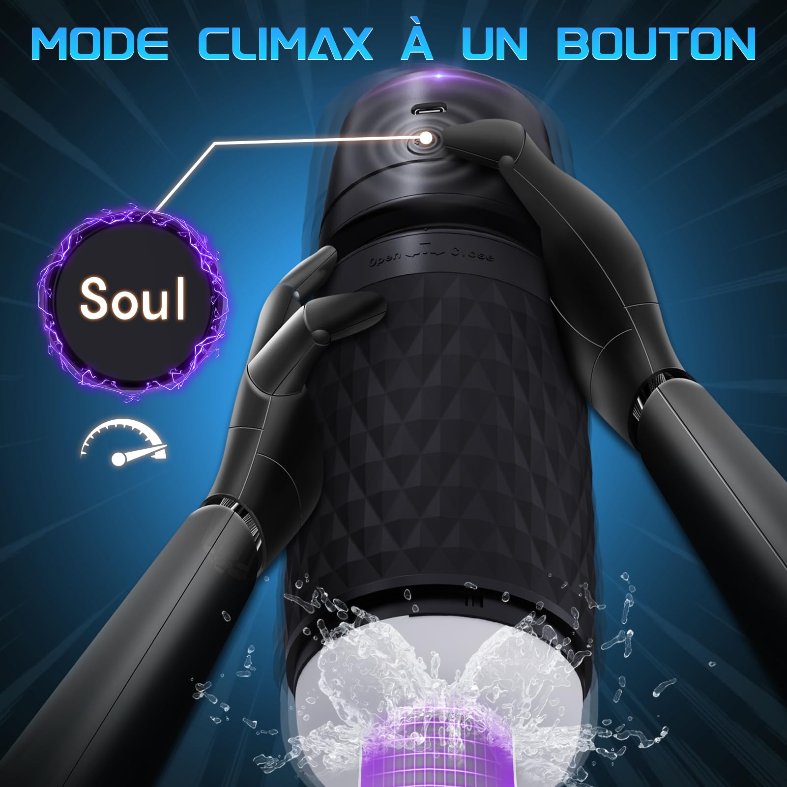 Masturbateur Électrique Pour Hommes, Jouet Sexuel Pour Hommes Avec Modes De Vibration Et De Succion, Cup Masturbateur 3D Avec Vagin Réaliste, Sexe Muschi, Masturbateur Pour Pénis, noir