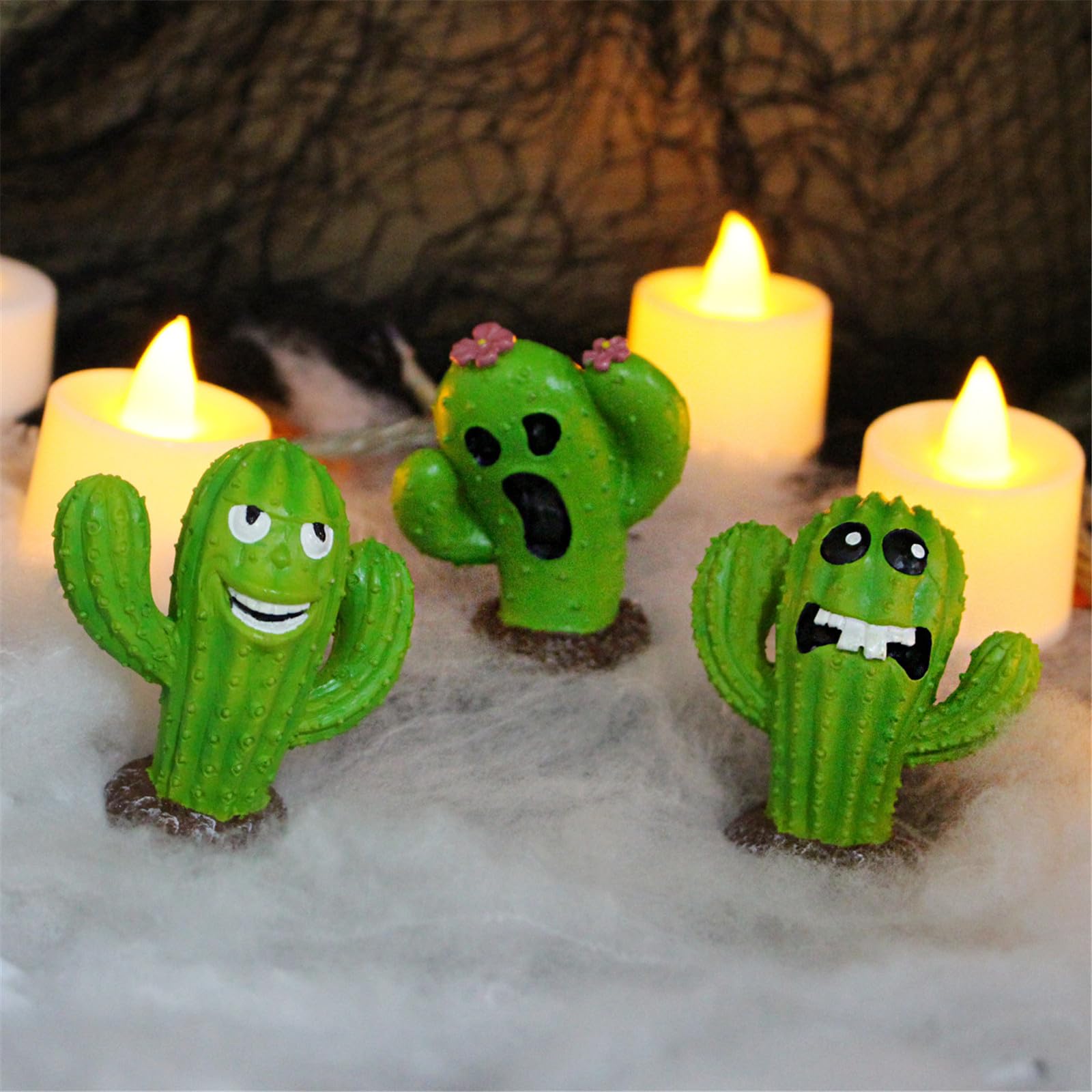 Kalttoy Kaktus-Monster-Figuren, lustige Wstenpflanzenfiguren, bringen Spa  in Ihre Umgebung, Halloween-Dekorationen : Amazon.de: Sonstiges
