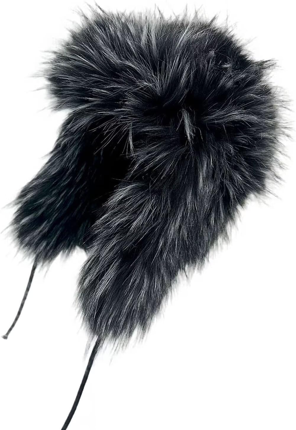 FTIMILD Faux Fur Russian Hat Winter Fuzzy Ushanka Cap Warm Trapper Y2K Pure Color Headdress