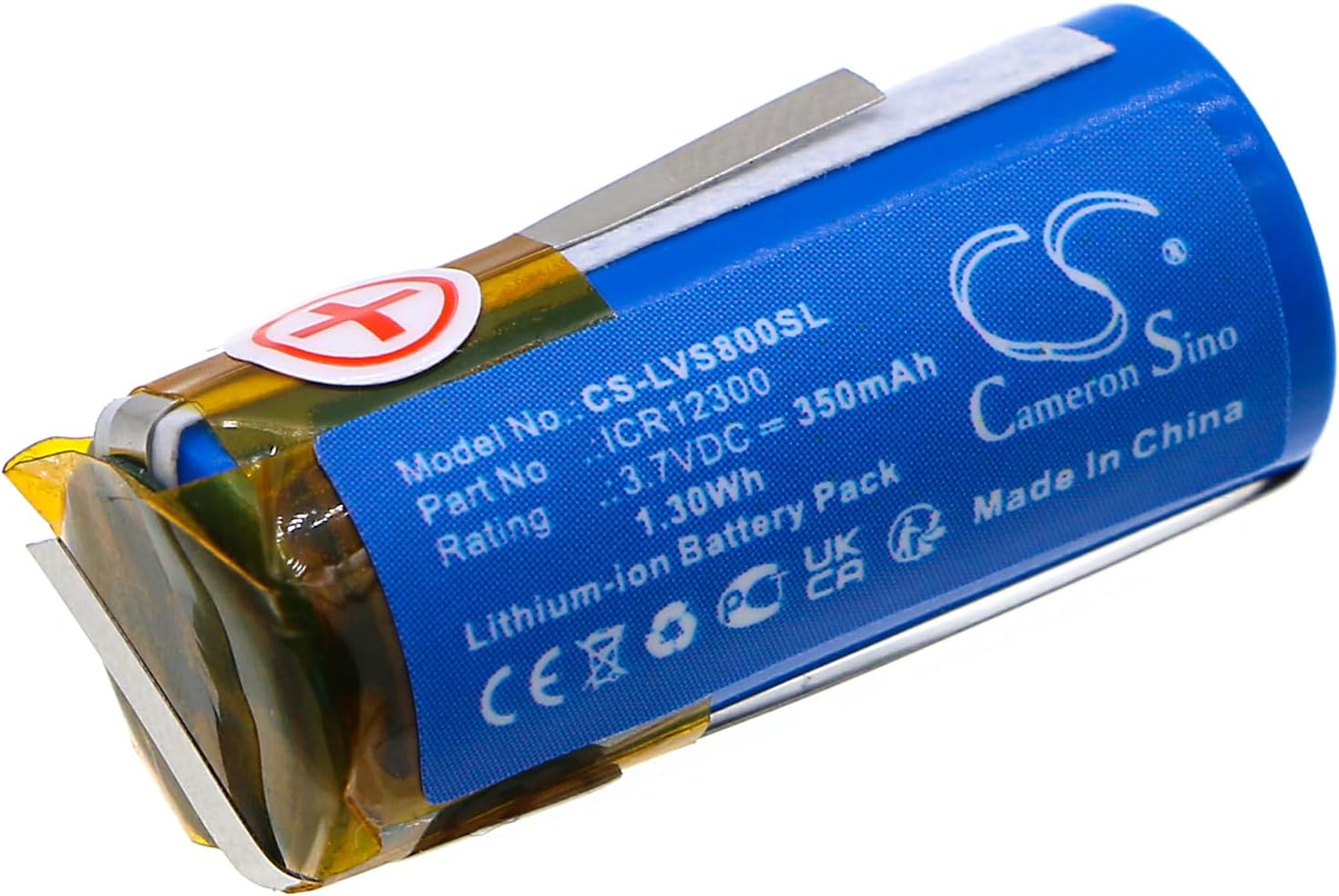 TECHTEK Battery 350mAh compatible with [Livescribe] Echo Smartpen 8GB stylet replaces ICR12300