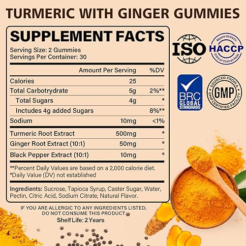 Miniatura 3 de Paquete de cápsulas Shilajit y gomitas de jengibre y cúrcuma