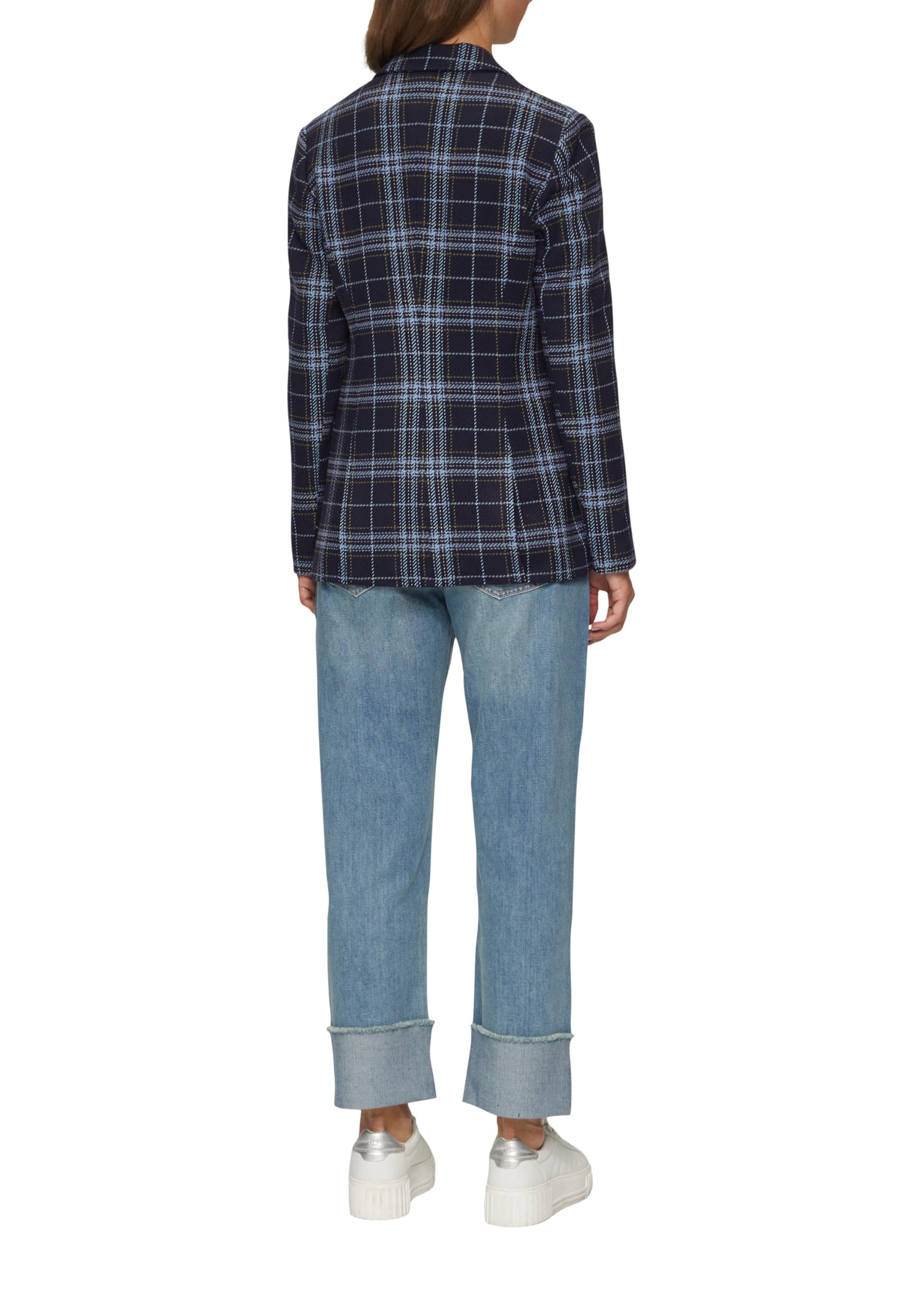 s.Oliver Langer Twillblazer mit Karomuster